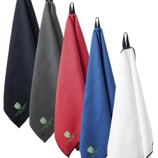 Microfibre Waffle Caddy Logo'd Towel