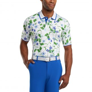 G/FORE Blue Floral Polo